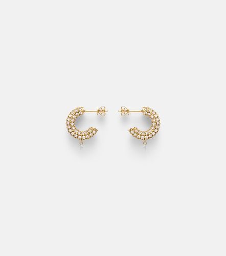 Persée Pendientes de aro Helios de oro de 18 ct con diamantes - Persee - Modalova