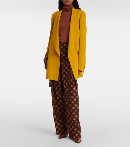 Printed silk cargo pants - Dries Van Noten - Modalova