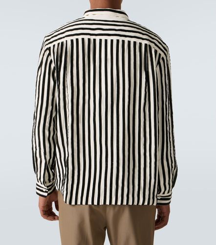 Camicia in seta con finiture in velluto a righe - Bode - Modalova