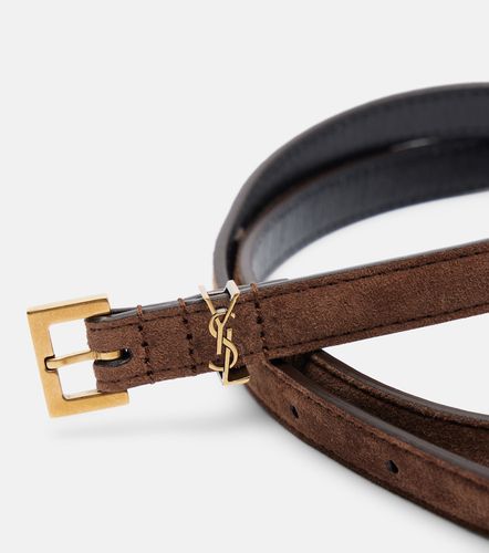 Saint Laurent Cassandre suede belt - Saint Laurent - Modalova