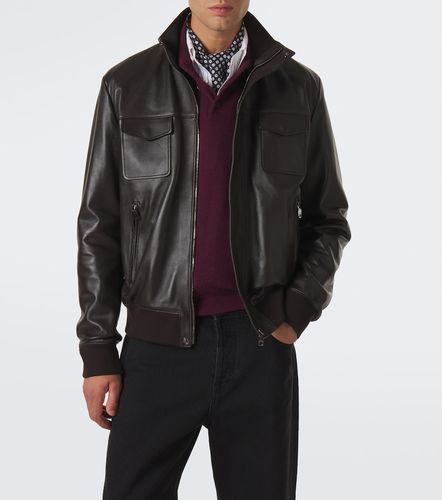 Leather blouson jacket - Dolce&Gabbana - Modalova
