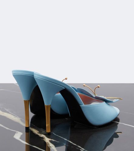 Flutterby embellished leather mules - Valentino Garavani - Modalova