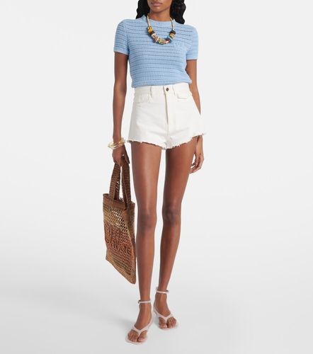 Chloe Distressed denim shorts - Chloe - Modalova