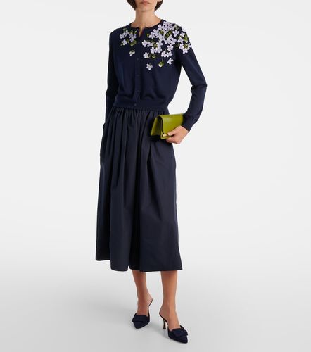 Cárdigan de seda y algodón bordado - Carolina Herrera - Modalova