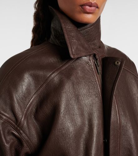 Saint Laurent Leather bomber jacket - Saint Laurent - Modalova