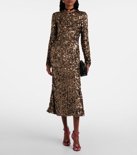 Abito midi con paillettes - Dolce&Gabbana - Modalova
