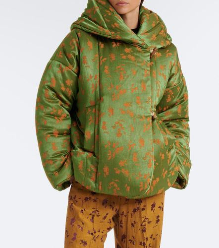 Floral puffer jacket - Dries Van Noten - Modalova