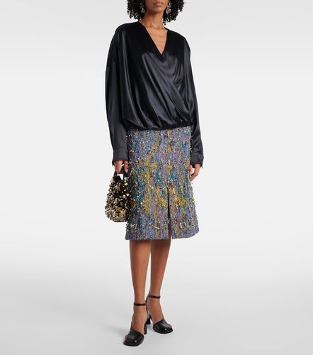 Silk-blend satin blouse - Dries Van Noten - Modalova