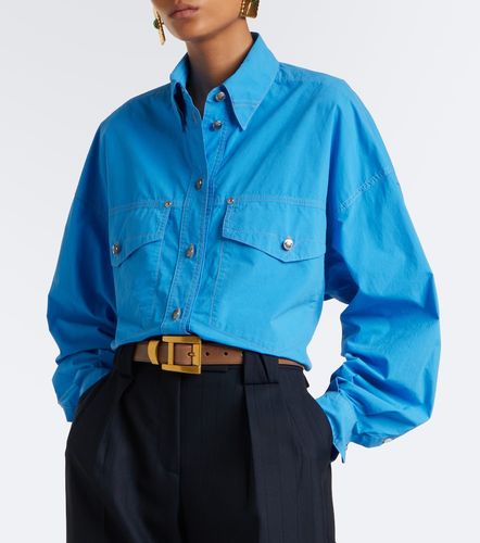 Versace Cropped cotton poplin shirt - Versace - Modalova