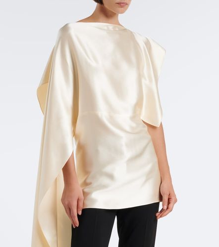 Asymmetric draped silk satin top - Magda Butrym - Modalova