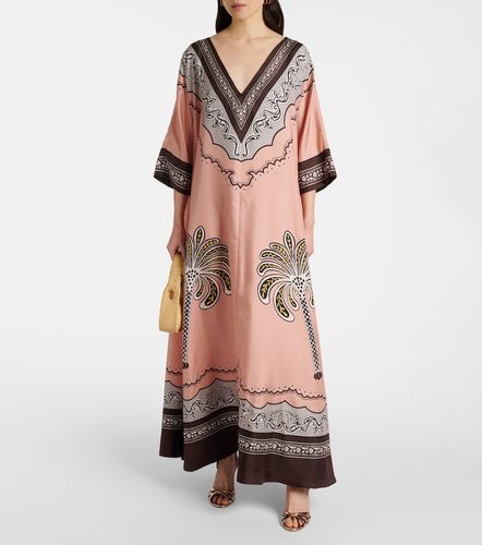 Abito lungo Muumuu in twill di seta - La DoubleJ - Modalova
