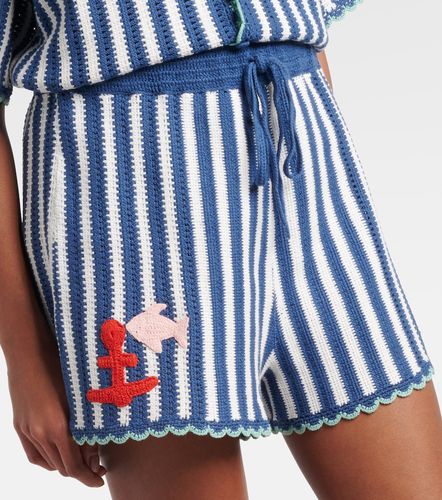 Alémais Shorts de croché de algodón a rayas - Alemais - Modalova