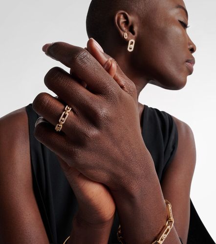 Move Link 18kt ring with diamonds - Messika - Modalova