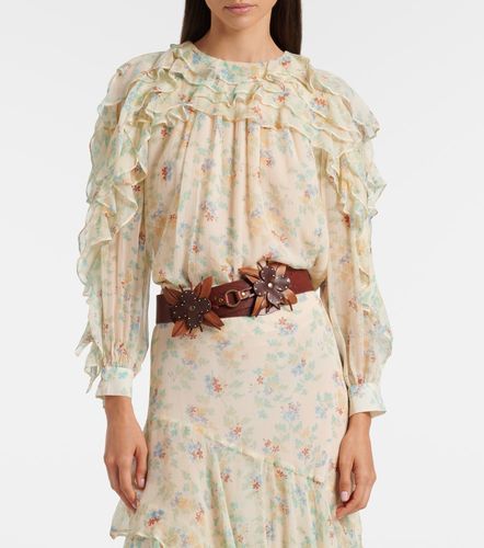 Willow ruffled floral silk blouse - Ulla Johnson - Modalova