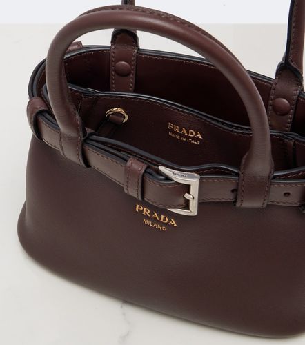 Buckle Small leather top-handle bag - Prada - Modalova