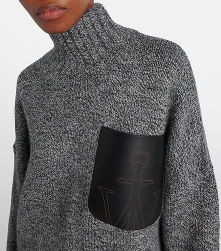 Wool and alpaca-blend turtleneck sweater - JW Anderson - Modalova