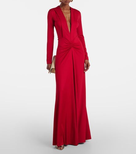 Abito lungo con ruches - Victoria Beckham - Modalova