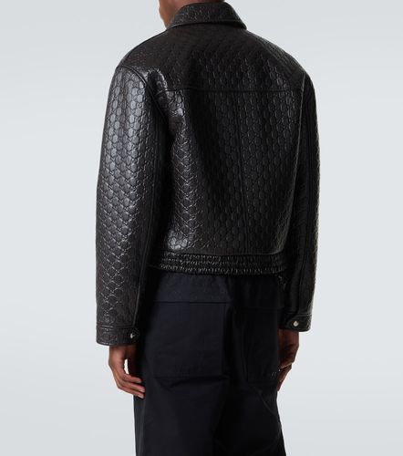 GG debossed leather blouson jacket - Gucci - Modalova