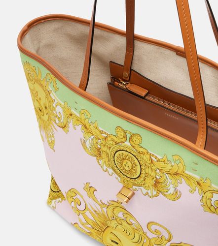 Large printed canvas tote bag - Versace - Modalova