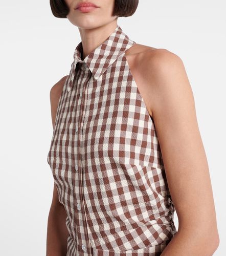 Mackey gingham seersucker midi dress - Veronica Beard - Modalova