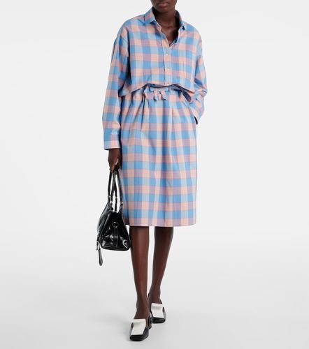 Falda midi de popelín de algodón - Prada - Modalova