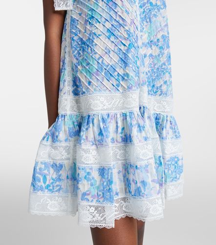 Vestido corto Solstice Lantern de algodón - Zimmermann - Modalova