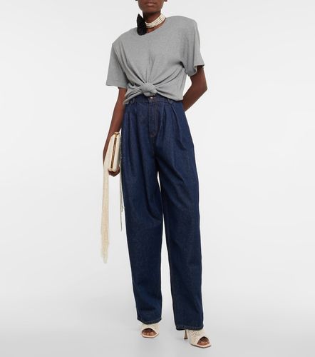 Camiseta en mezcla de algodón cropped - Magda Butrym - Modalova