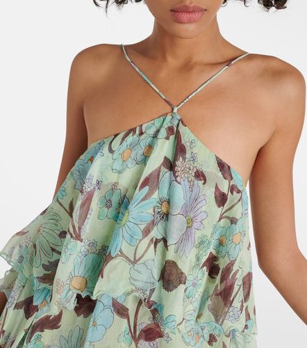 Vestido largo de seda estampado - Stella McCartney - Modalova
