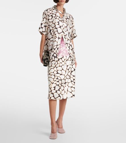 Camisa de seda estampada - Dries Van Noten - Modalova