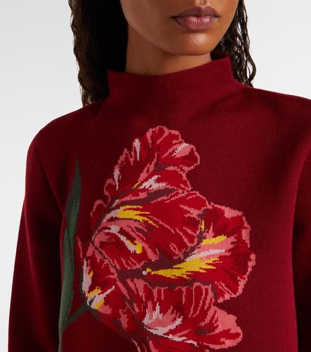 Pullover in jacquard di cotone e lana - Carolina Herrera - Modalova