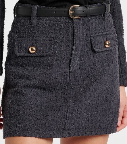 Minifalda de denim texturizada - Self-Portrait - Modalova