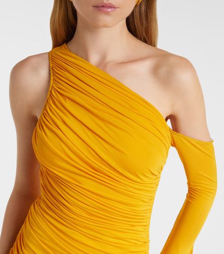 Vestido largo de jersey drapeado - Mugler - Modalova
