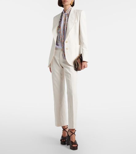 Blazer in misto cotone con ricamo - Etro - Modalova