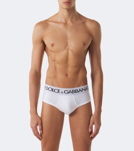 Set di 2 slip in jersey di misto cotone - Dolce&Gabbana - Modalova