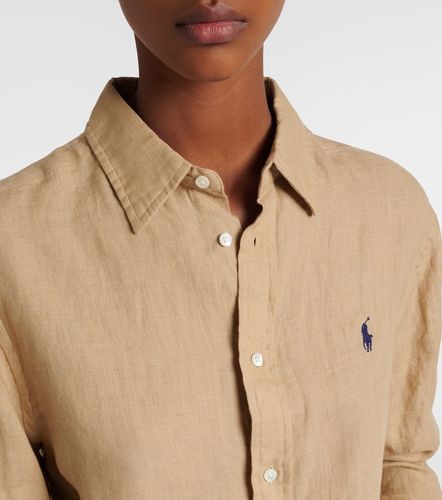 Camicia in lino con logo - Polo Ralph Lauren - Modalova