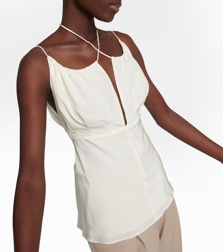 Toteme Gathered silk top - Toteme - Modalova
