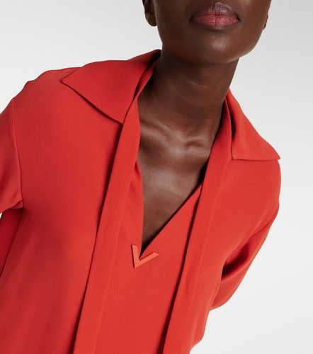 Valentino Blusa de seda con lazada - Valentino - Modalova