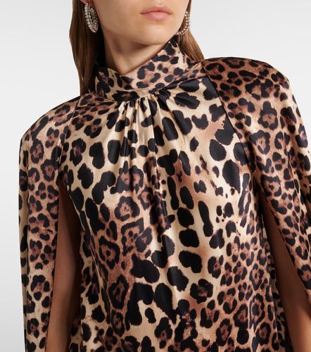 Leopard-print caped silk charmeuse gown - Rodarte - Modalova