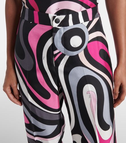 Pantalones rectos Marmo en sarga de seda - Pucci - Modalova