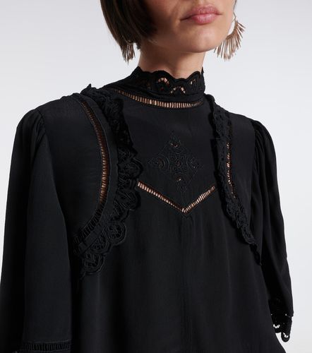 Top Frany in crêpe e sangallo - Isabel Marant - Modalova