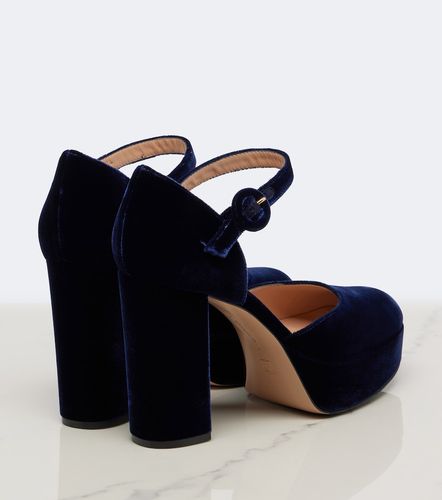 Pumps platform in velluto - Gianvito Rossi - Modalova