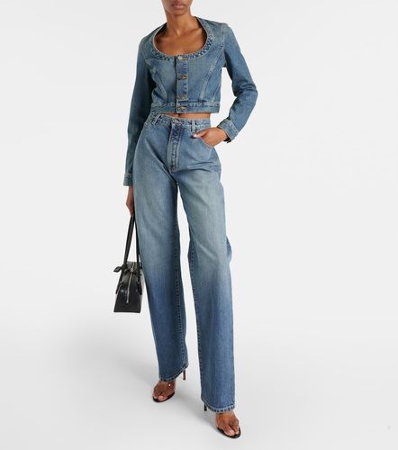 Alaia Cropped denim jacket - Alaia - Modalova