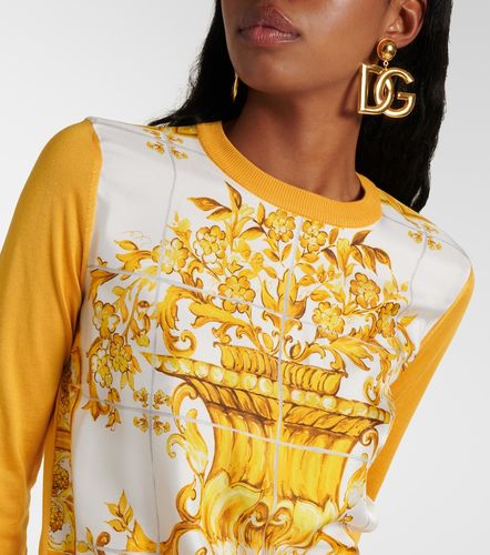 Pullover Majolica in seta - Dolce&Gabbana - Modalova