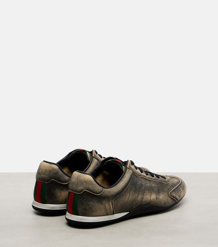 Gucci Gucci Shift leather sneakers - Gucci - Modalova