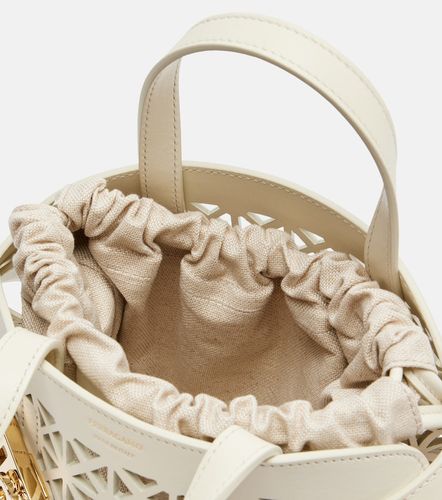 Hug Mini laser-cut leather top-handle bag - Ferragamo - Modalova