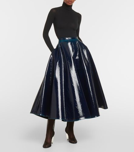 Alaia Coated wool-blend midi skirt - Alaia - Modalova