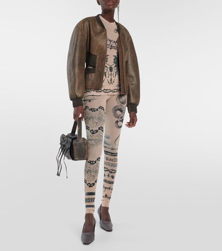 X KNWLS printed mesh top - Jean Paul Gaultier - Modalova