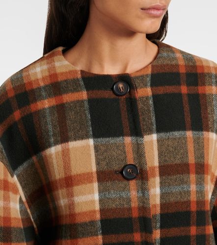 Chloé Cappotto in lana e seta a quadri - Chloe - Modalova