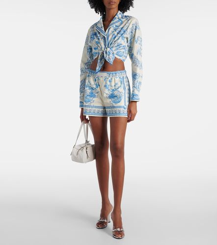 Versace Underwater Barocco crop top - Versace - Modalova