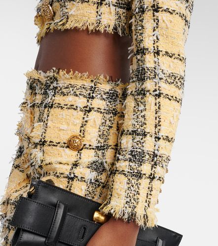 Cropped sequined tweed jacket - Balmain - Modalova